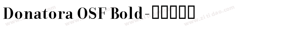 Donatora OSF Bold字体转换